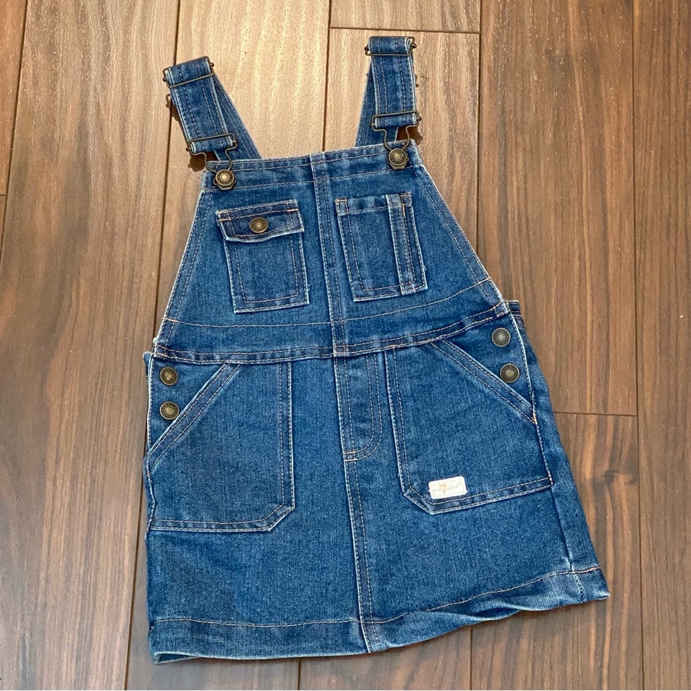 7 for all Mankind Denim Jumper Dress Toddler 3T